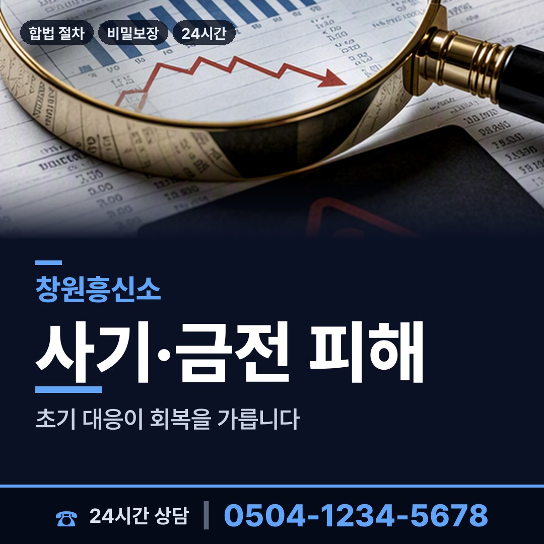 창원 합성1동 흥신소탐정 상담 안내
